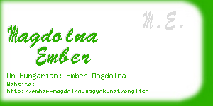 magdolna ember business card